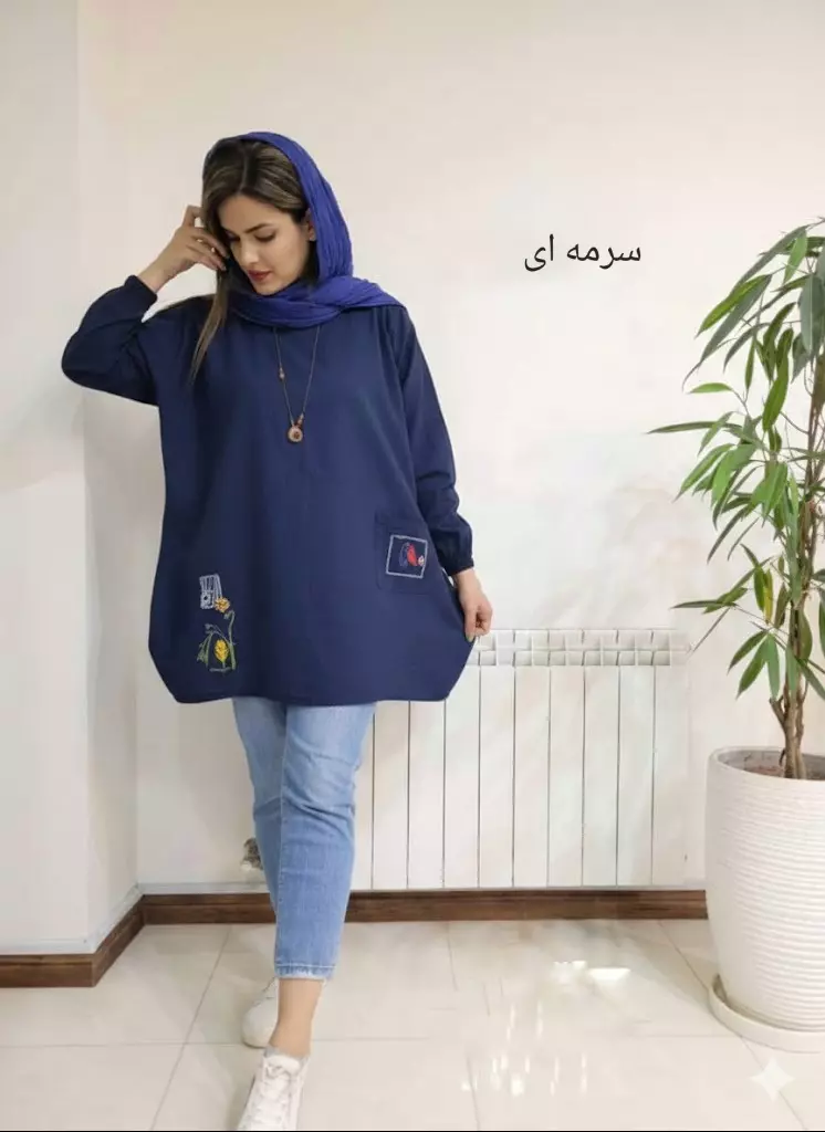 مانتو زنانه خمره ای ( دارای ایراد جزئی )